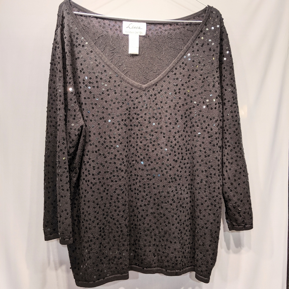 LINEA SEQUINS SWEATER